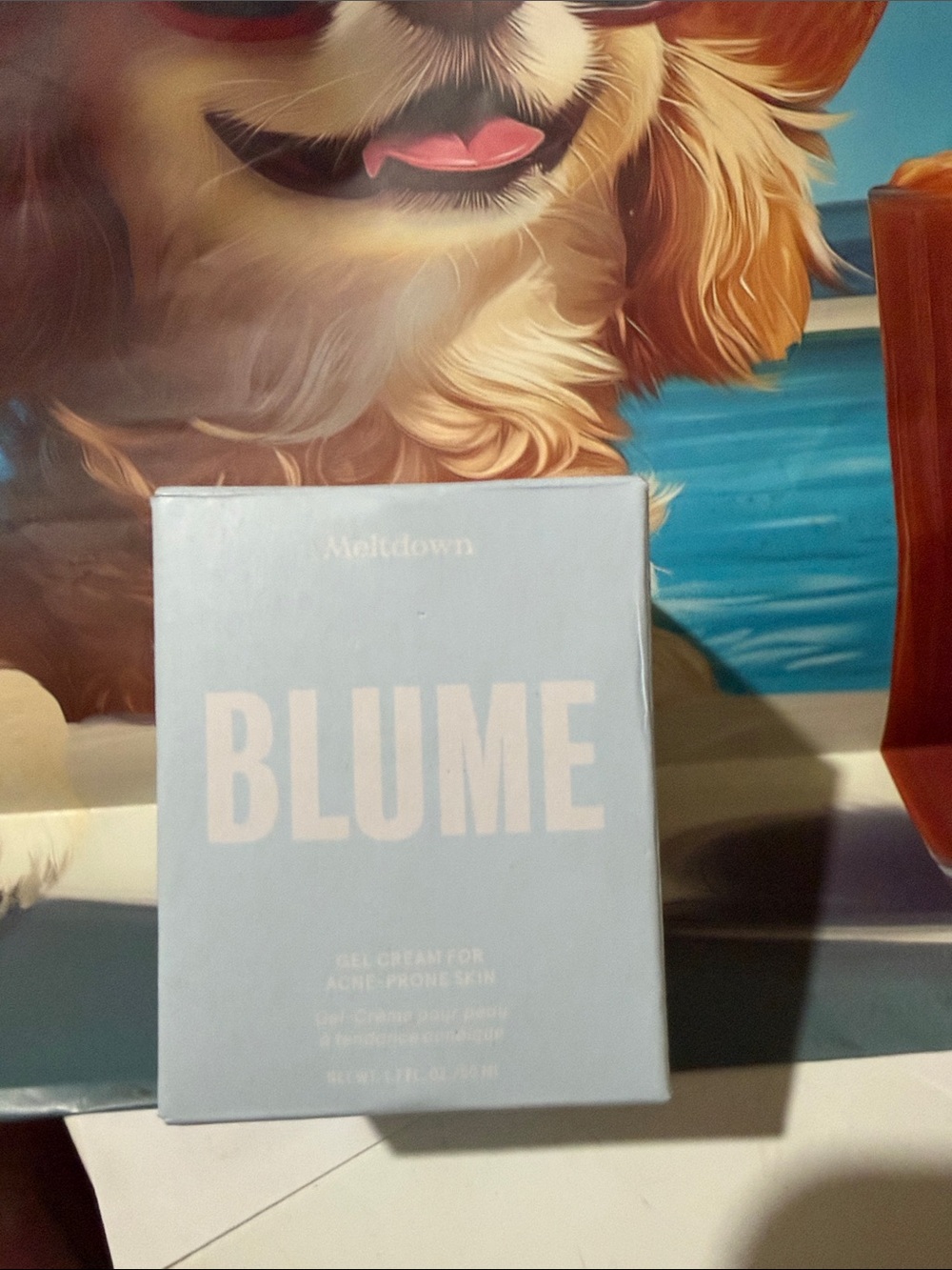BLUME Meltdown Gel Cream for Acne-Prone Skin — Light Blue Box